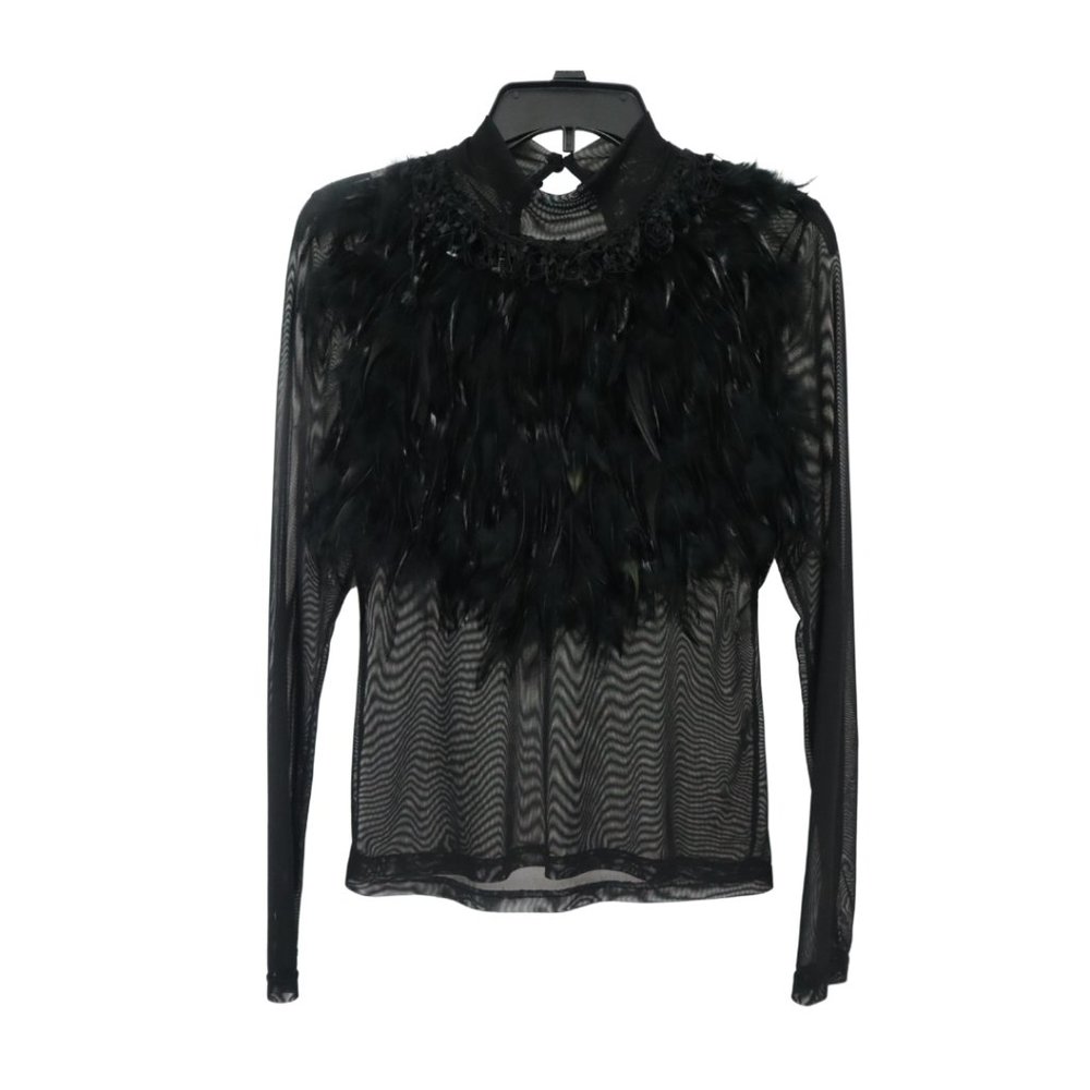 Black Feather Top